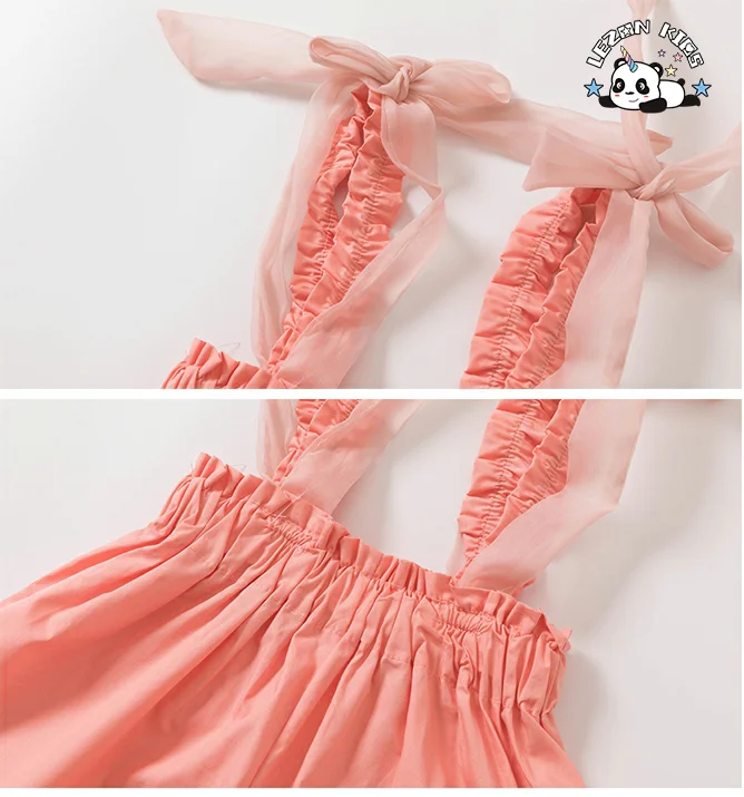 LEZONKIDS - Customizable New Summer Floral Short Sleeve Cotton Children Little Girls Clothing Sets for Kids